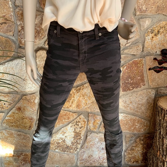 Lucky Brand Denim - Lucky Brand Charcoal Camo Brooke Legging Jean